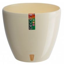 Горшок ДЕКО ТВИН 9 л. (с окошком для проверки уровня воды в дренаже, с пробкой, которая позволяет