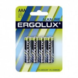 Батарейки Ergolux LR03 Alkaline BL-4 (LR03 BL-4, 1.5В)