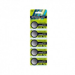 Батарейки литиевые Ergolux CR2016 BL-5 (CR2016-BP5, 3V)