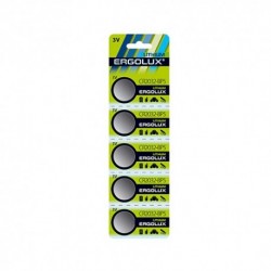 Батарейки литиевые Ergolux CR2032 BL-5 (CR2032-BP5, 3V)