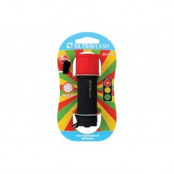 4 Фонарь Ultraflash LED15001-A (фонарь 3XR03 светофор, красный с черным, 9 LED, пластик, блистер)