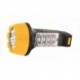 8 Фонарь Ultraflash LED3818 (фонарь аккум 220В, черн /желт, 7+8 LED, 2 режима, SLA, пластик, коробка)