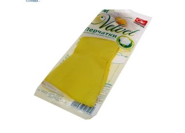 Перчатки латексные с хлопковым напылением, ромашка и VE, р-р XL