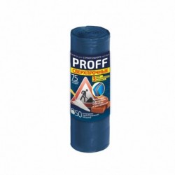 Мешок для мусора Grifon PROFF СТРОЙКА 120 л (75 мкм) 70*110см синий 5шт в рулоне