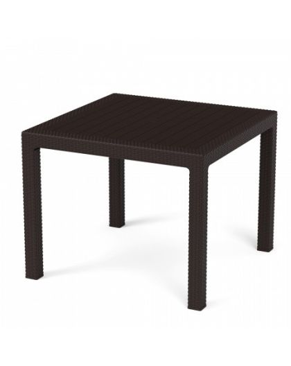 Стол Ротанг-плюс 945х945х740мм(мокко)