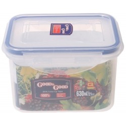 Пластиковый контейнер для продуктов с зажимом 0.63 л
