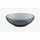 Тарелка стеклянная 19см глубокая Basilico Grey