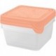 3 Набор контейнеров для продуктов HELSINKI Artichoke 3 шт. 0,75 л квадратные персиковая карамель