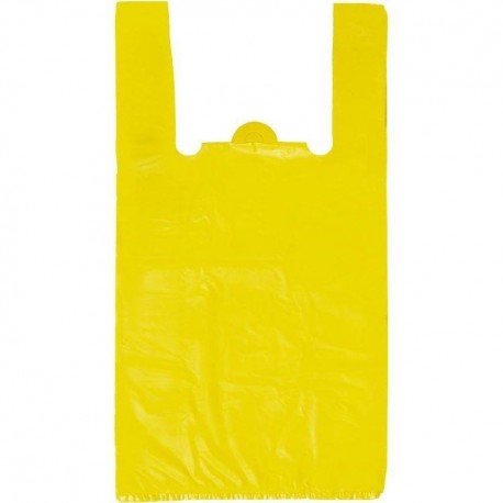 Пакет ПЭ типа майка 25+12х45 (9) (Желтая) (упак.100шт)