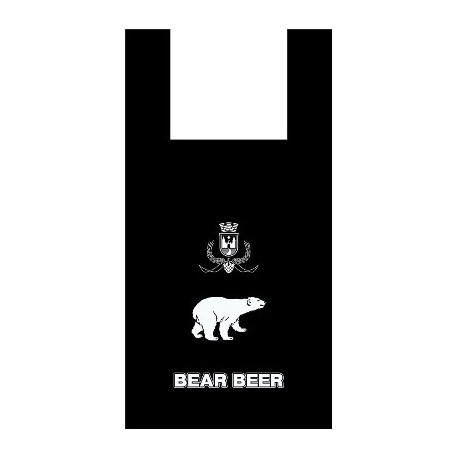 Пакет ПЭ типа майка 30+16х60 (14) 1 (Медведь ) (упак.50шт)