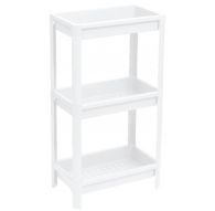 Этажерка VIKEA широкая 3-х ярусная (белый) 390x234x707мм