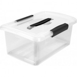 Ящик для хранения Keeplex Vision с защелками и ручкой 7л 35х23,5х14,8см