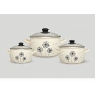 Набор посуды 6/1 ОДУВАНЧИК (2,4 л, 3,3 л, 5,7л) (340984)