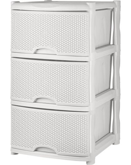 Комод Keeplex Rattan трехсекционный 48х41х72,3см