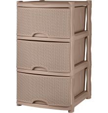 Комод Keeplex Rattan трехсекционный 48х41х72,3см
