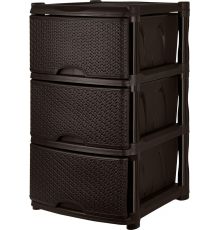 Комод Keeplex Rattan трехсекционный 48х41х72,3см