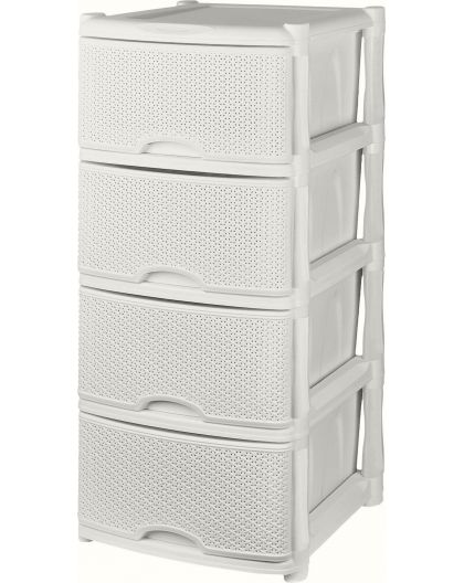 Комод Keeplex Rattan четырехсекционный 48х41х94,5см