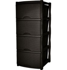 Комод Keeplex Rattan четырехсекционный 48х41х94,5см