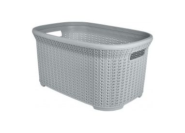 Корзина для хранения Plast Team Melange 35л 530х356х255 мм серый шторм