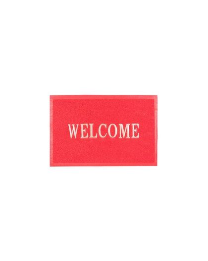 Коврик Spongy Welcome 40х60 см, красный, SUNSTEP