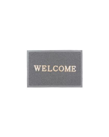Коврик Spongy Welcome 50х80 см, серый, SUNSTEP