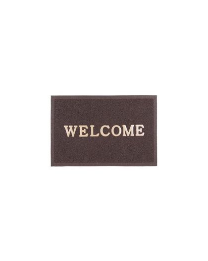 Коврик Spongy Welcome 50х80 см, коричневый, SUNSTEP