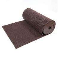 Коврик-дорожка ПВХ Zig-Zag 5мм 0,9х12 м, коричневый, SUNSTEP