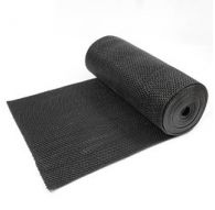 Коврик-дорожка ПВХ Zig-Zag 5мм 0,9х12 м, черный, SUNSTEP