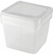 Набор контейнеров для заморозки продуктов PT Frozen 3 шт по 0,75 л квадратные
