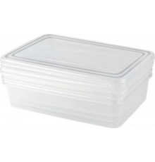 Набор контейнеров для заморозки продуктов PT Frozen 3 шт по 0,9 л прямоуг.