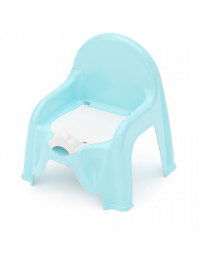 Горшок (стульчик) туалетный (голубой) 325х300х345мм