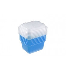 Набор контейнеров для заморозки Zip mini 6 шт. (джинс) 0,35 л