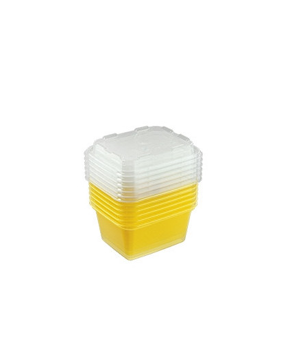 Набор контейнеров для заморозки Zip mini 6 шт. (лимон) 0,35 л