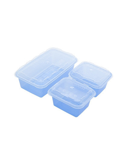 Набор контейнеров для заморозки Zip mix 1/2 (джинс) 2 шт. - 0,35 л, 1 шт. - 0,85 л