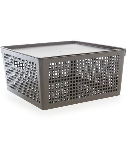 Корзинка с крышкой 310х310х150мм 12л TRAYMIX