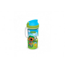 Бутылка детская с декором МИ-МИ-МИШКИ И ПЕТЛЕЙ 400мл (Зеленый)