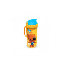 Бутылка детская с декором МИ-МИ-МИШКИ И ПЕТЛЕЙ 400мл (Оранжевый)