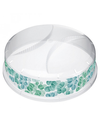 Крышка для холодильника и микроволновой печи с декором диаметр 240мм (бесцветный)