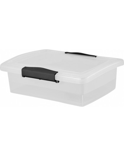 Ящик для хранения Keeplex Vision с защелками 1,25л 21,5х16х6,5см прозрачный кристалл