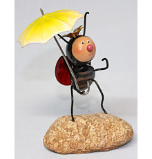 Декоративная фигурка Пчелка с зонтом