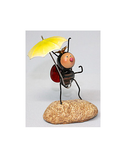 Декоративная фигурка Пчелка с зонтом