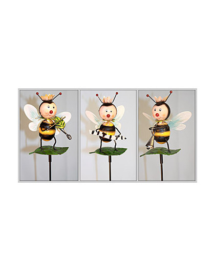 Декоративная фигурка Пчелка-музыкант (на штычке) h 83,5см