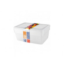 Набор контейнеров для заморозки PT Frozen 1,35л прямоуг. 204х140х105 мм 3шт нат.
