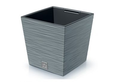 Кашпо FURU SQUARE LOW 29,5*29,5,h29см beton с вкладышем (вкладыш 064721)
