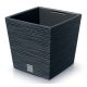 Кашпо FURU SQUARE LOW 29,5*29,5,h29см anthracite с вкладышем (вкладыш 064721)