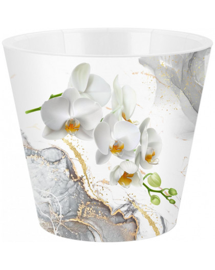 Горшок для цветов InGreen London Orchid Deco D160 мм, 1,6 л с дренажной вставкой
