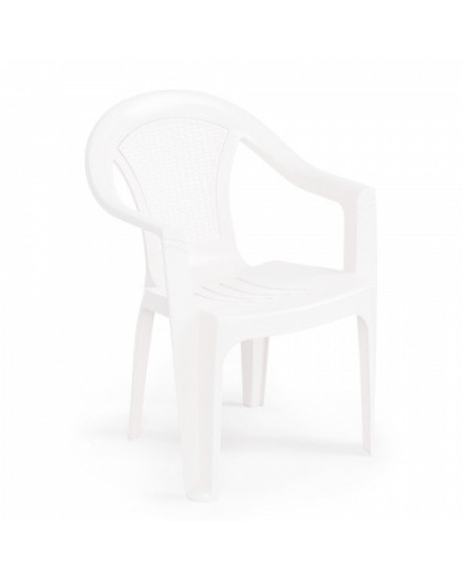 Кресло Плетенка белый