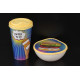 Набор: стакан IZI-GO с крышкой 550мл с декором + контейнер для хранения 0,4л с декором(бл.-желтый)