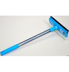 Швабра для окон, с телескоп. ручкой 120см, поролоном (20см) и водосгоном  1/50  Аквамаг ОП-304