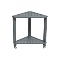 Полка угловая VIKEA подвесная 2-х ярусная (серый) 365х260х380мм